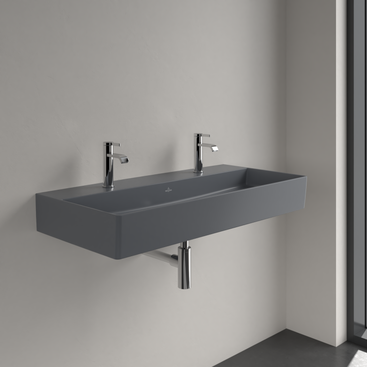 Villeroy & Boch Memento 2.0 håndvask, 100x47 cm, mat grå