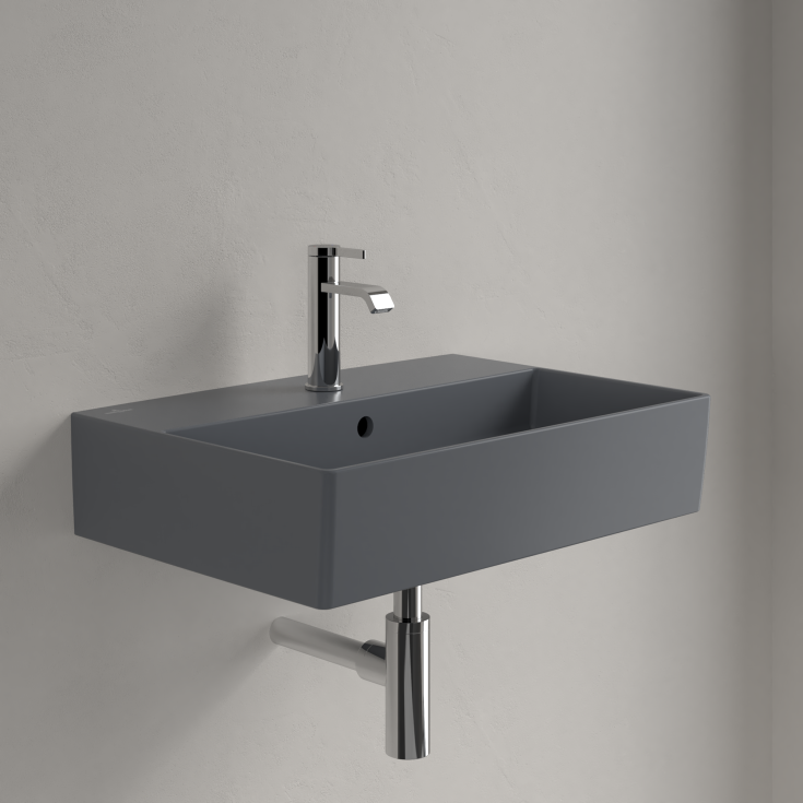 Villeroy & Boch Memento møbelservant, 60x42 cm, med CeramicPlus, grå