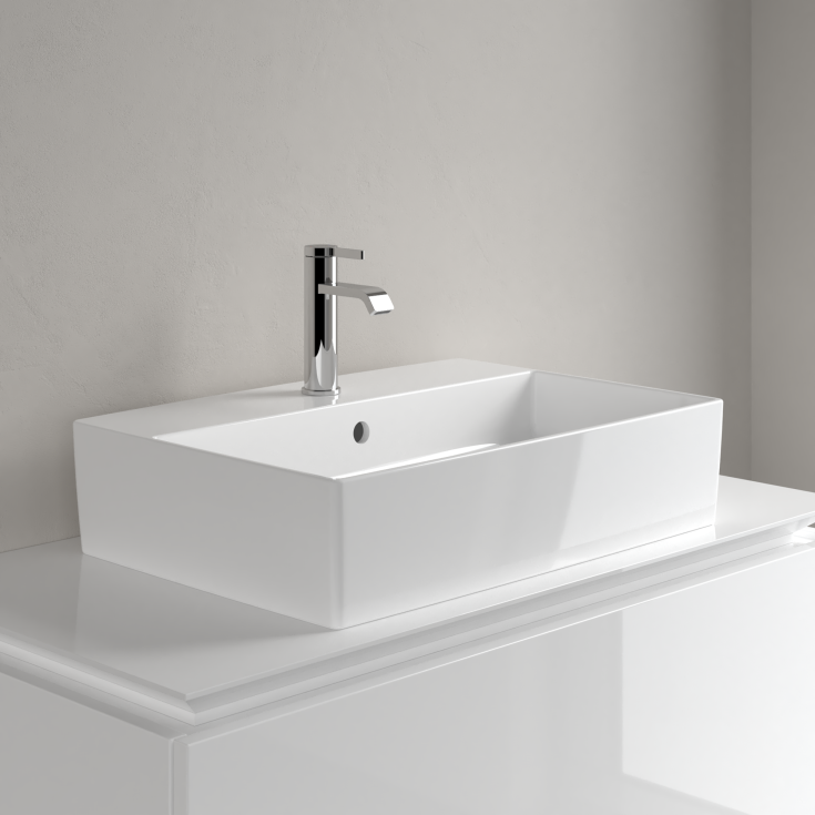 Villeroy & Boch Memento toppmontert servant, 60x42 cm, med CeramicPlus, hvit