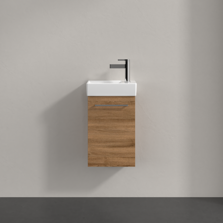 Villeroy & Boch Avento Vanity underskab, 33,6x23,2 cm, venstre, mørk eg