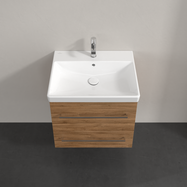Villeroy & Boch Avento A889 servantskap, 57,6x48,2 cm, mørk eik