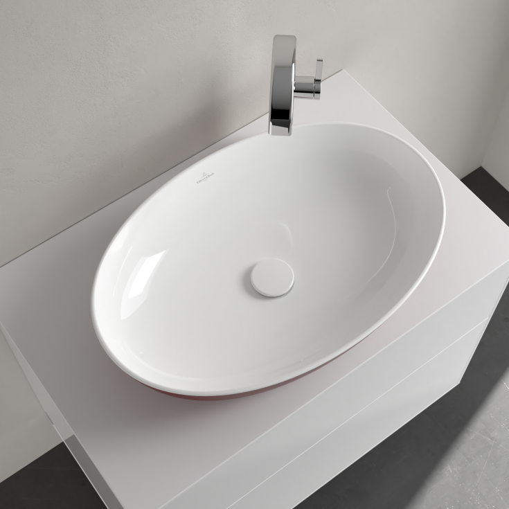 Villeroy & Boch Artis toppmontert servant, 61x41 cm, rød