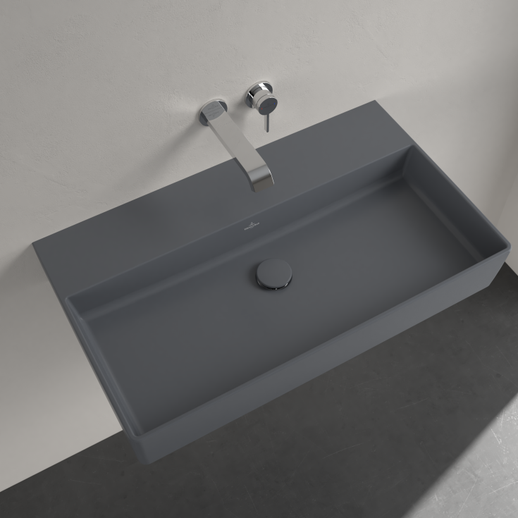 Villeroy & Boch Memento 2.0 håndvask, 80x47 cm, mat grå