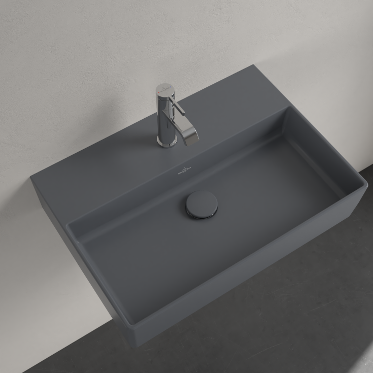 Villeroy & Boch Memento møbelservant, 60x42 cm, med CeramicPlus, grå