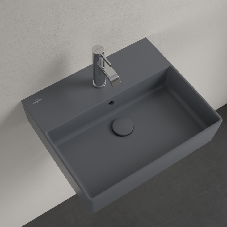 Villeroy & Boch Memento møbelservant, 50x42 cm, med CeramicPlus, grå