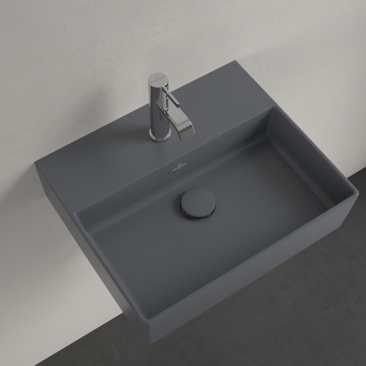 Villeroy & Boch Memento møbelservant, 50x42 cm, med CeramicPlus, grå