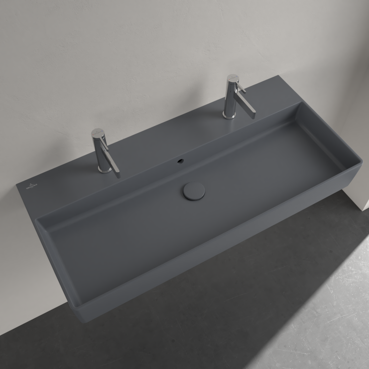Villeroy & Boch Memento 2.0 håndvask, 100x47 cm, mat grå