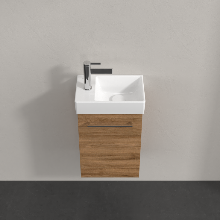 Villeroy & Boch Avento Vanity underskab, 33,6x23,2 cm, højre, mørk eg