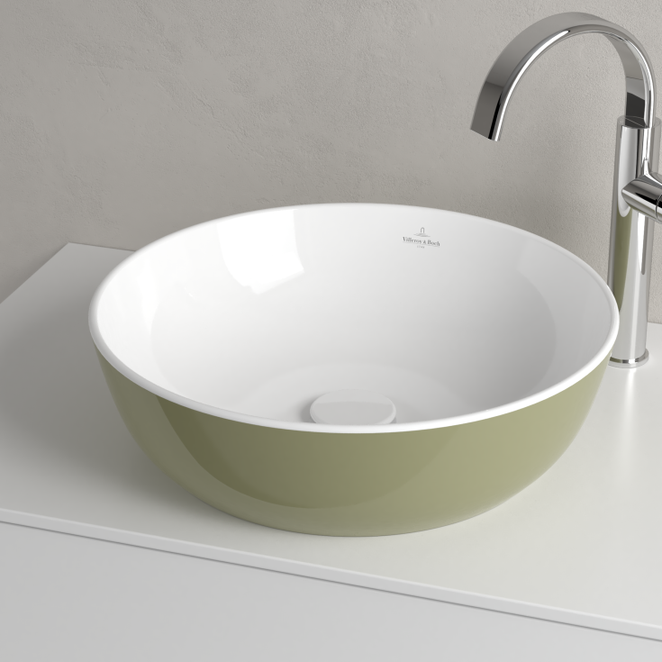 Villeroy & Boch Artis tvättställ, Ø43 cm, grön