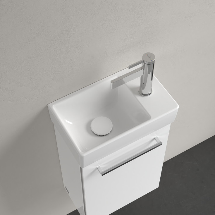 Villeroy & Boch Avento tvättställ, 36x22 cm, höger, vit