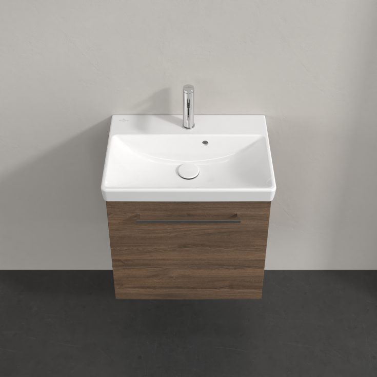 Villeroy & Boch Avento A888 tvättställsunderskåp, 52,6x38,2 cm, vänster, brun ek