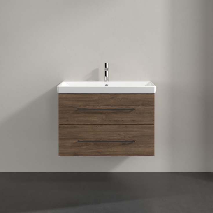 Villeroy & Boch Avento A891 tvättställsunderskåp, 77,6x48,2 cm, brun ek