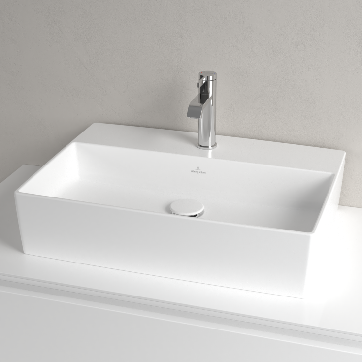 Villeroy & Boch Memento toppmontert servant, 60x42 cm, med CeramicPlus, hvit