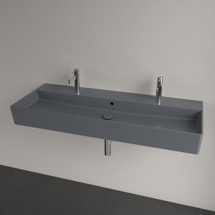Villeroy & Boch Memento 2.0 tvättställ, 120x47 cm, matt grå