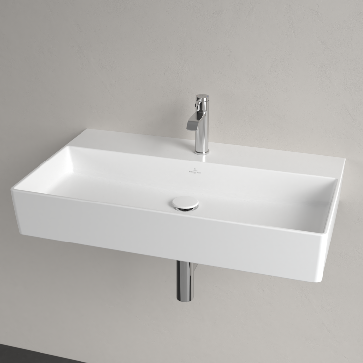 Villeroy & Boch Memento møbelservant, 80x47 cm, med CeramicPlus, hvit