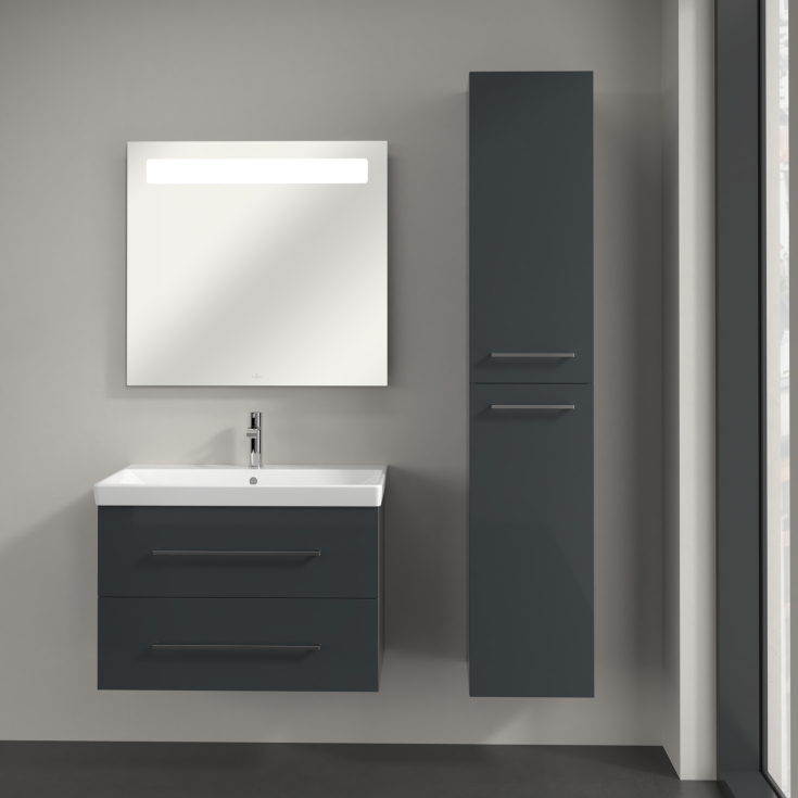 Villeroy & Boch Avento A894 højskab, 34,6x176 cm, højre, grå