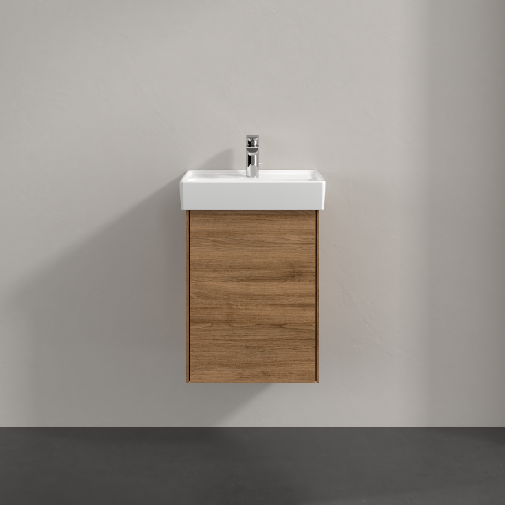 Villeroy & Boch Collaro underskåp, 41x34,4 cm, vänster, mörk ek