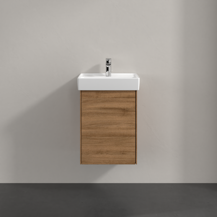 Villeroy & Boch Collaro underskåp, 41x34,4 cm, höger, mörk ek