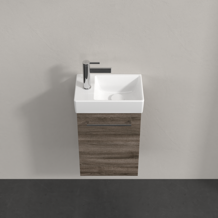 Villeroy & Boch Avento Vanity underskab, 33,6x23,2 cm, højre, grå eg