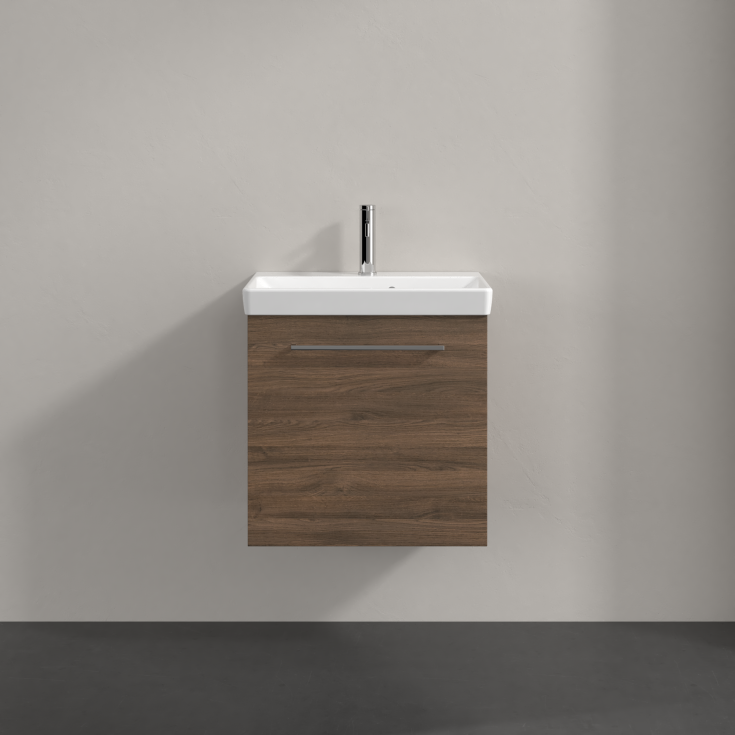 Villeroy & Boch Avento A888 servantskap, 52,6x38,2 cm, venstre, brun eik
