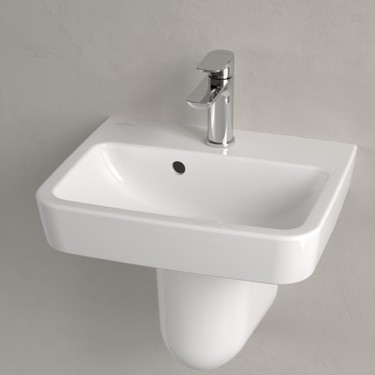 Villeroy & Boch O.Novo vegghengt servant, 45x37 cm, hvit