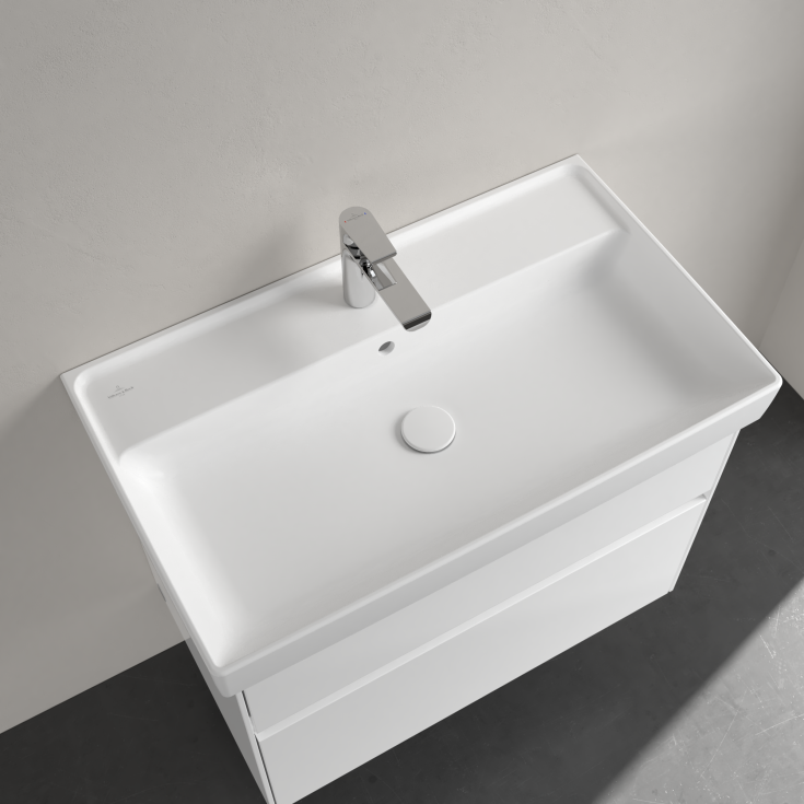 Villeroy & Boch Collaro håndvask, 80x47 cm, mat hvid
