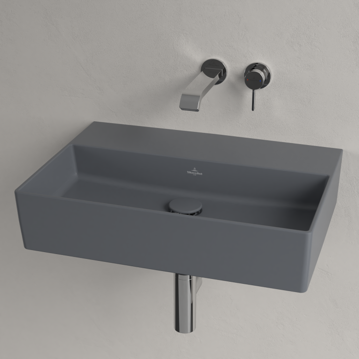 Villeroy & Boch Memento møbelservant, 60x42 cm, med CeramicPlus, grå