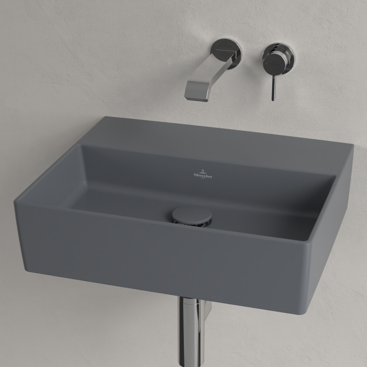 Villeroy & Boch Memento 2.0 håndvask, 50x42 cm, mat grå