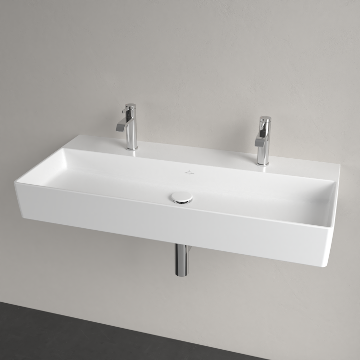 Villeroy & Boch Memento 2.0 håndvask, 100x47 cm, mat hvid