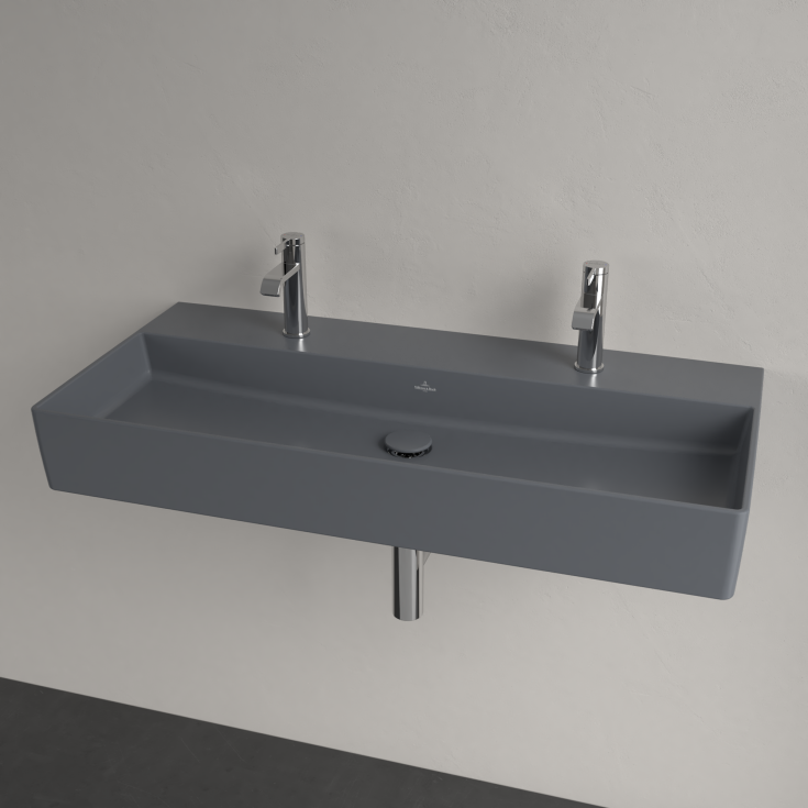 Villeroy & Boch Memento 2.0 håndvask, 100x47 cm, mat grå