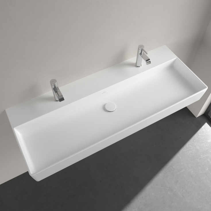 Villeroy & Boch Memento møbelservant, 120x47 cm, med CeramicPlus, hvit