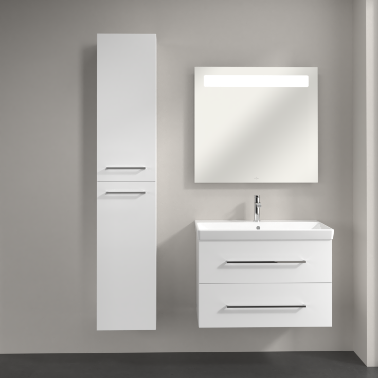 Villeroy & Boch Avento høyskap, 35x176 cm, venstre, hvid