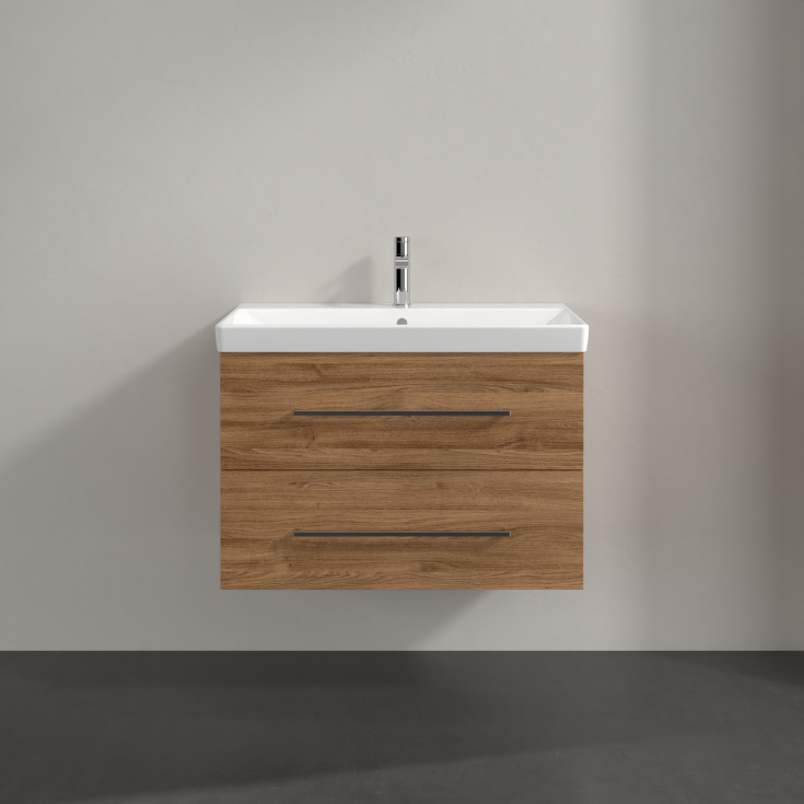 Villeroy & Boch Avento A891 servantskap, 77,6x48,2 cm, mørk eik