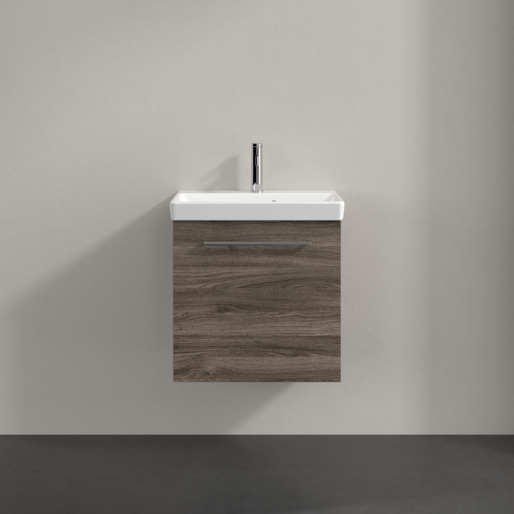 Villeroy & Boch Avento A888 servantskap, 52,6x38,2 cm, venstre, grå eik