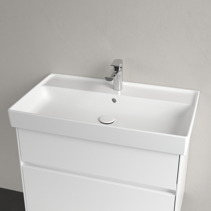 Villeroy & Boch Collaro tvättställ, 80x47 cm, matt vit