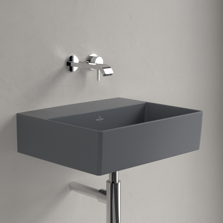 Villeroy & Boch Memento 2.0 tvättställ, 50x42 cm, matt grå