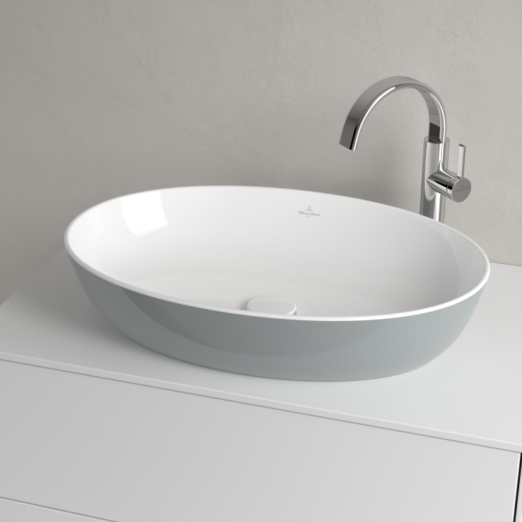 Villeroy & Boch Artis toppmontert servant, 61x41 cm, grå