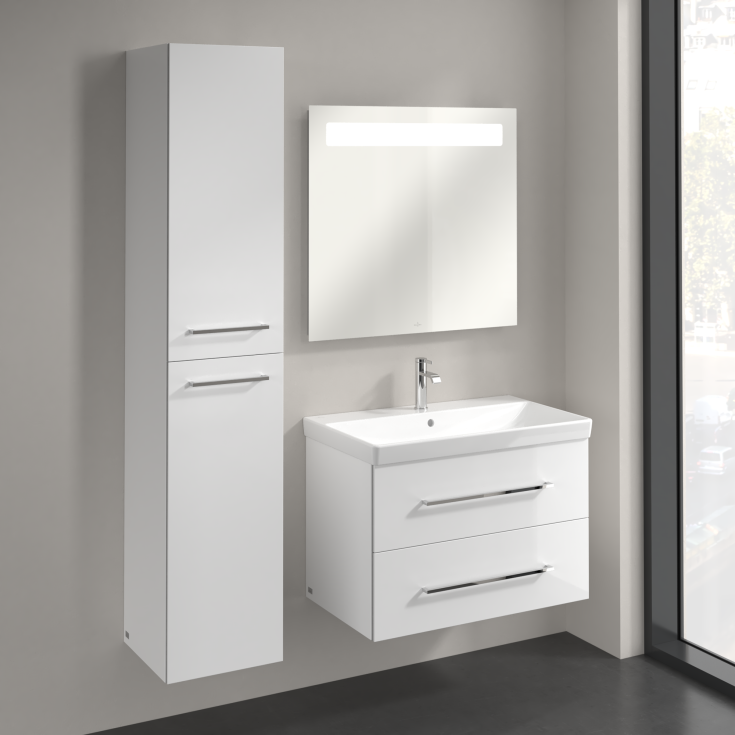 Villeroy & Boch Avento A894 højskab, 34,6x176 cm, venstre, hvid