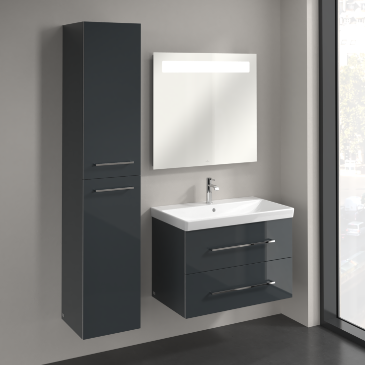 Villeroy & Boch Avento A894 högskåp, 34,6x176 cm, vänster, grå