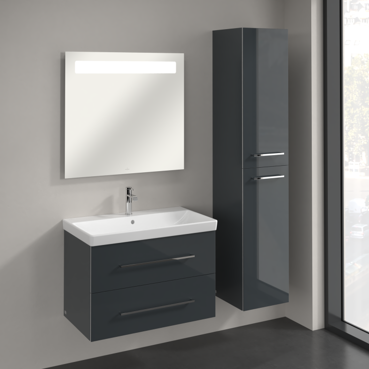 Villeroy & Boch Avento A894 højskab, 34,6x176 cm, højre, grå