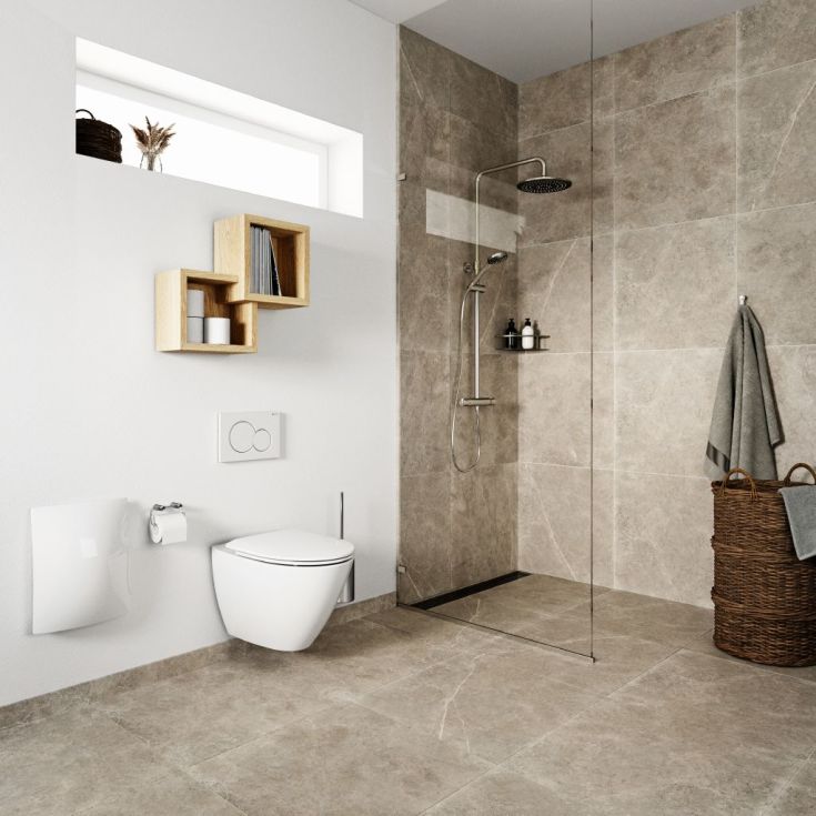 Pressalit Spira V toalettsits, soft close, snabbfäste, vit