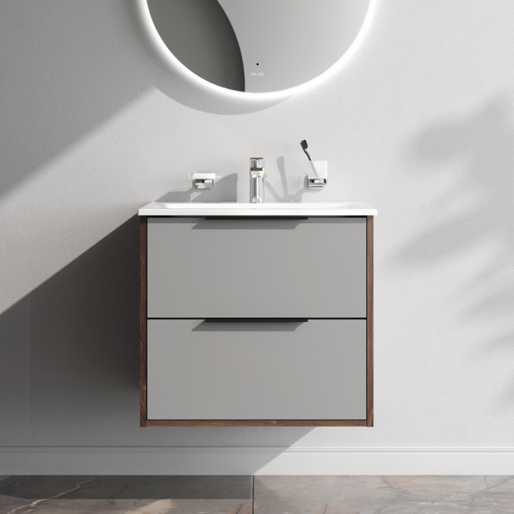 AM.PM Flash möbelpaket, 61x49,5 cm, mörk ek/matt grå