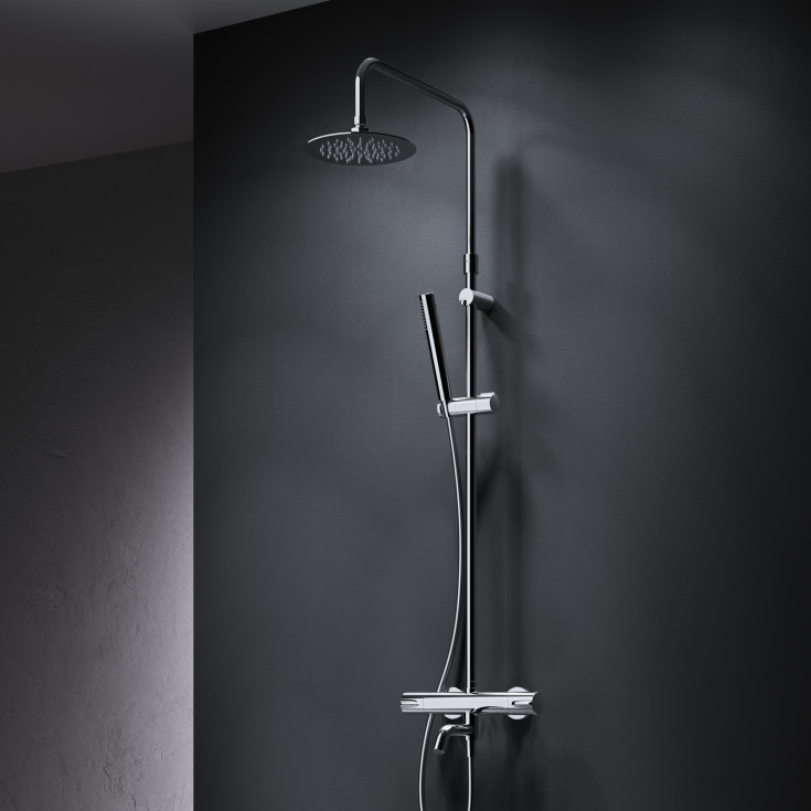 AM.PM Spike karamatur med brusesæt, krom