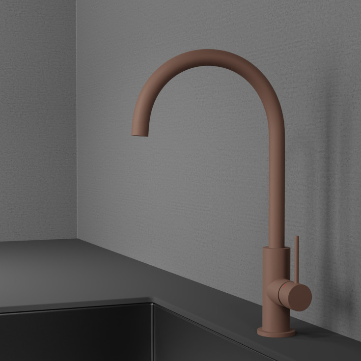 Scandtap Equip køkkenarmatur, mat brun