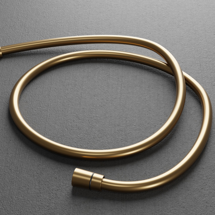 Scandtap bruseslange, 1,5 m, børstet messing