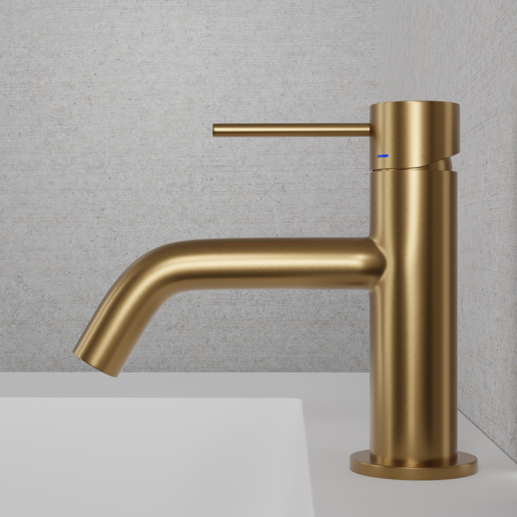 Scandtap Voyage håndvaskarmatur, børstet messing