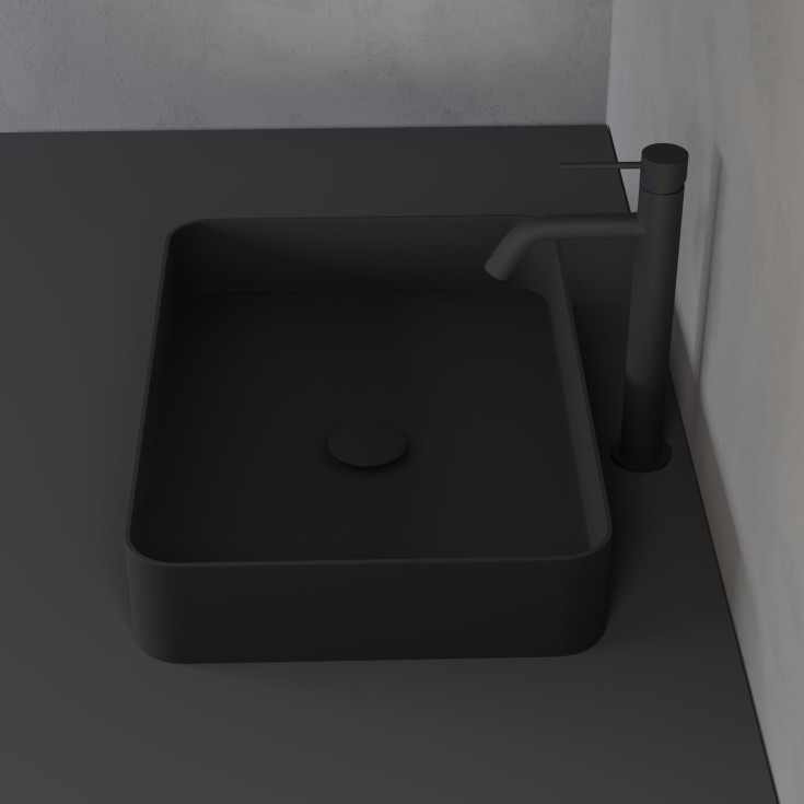 Scandtap Rare S tvättställ, 50x35 cm, matt antracit