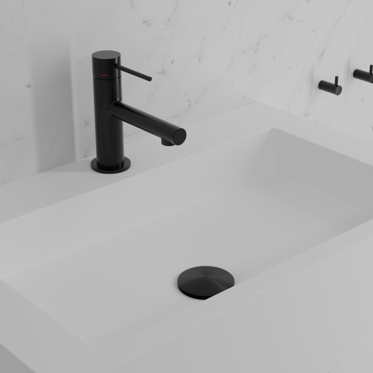 Scandtap Vertex tvättställsblandare, borstad svart