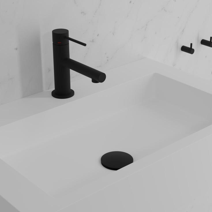 Scandtap Vertex servantbatteri, uten bunnventil, coal