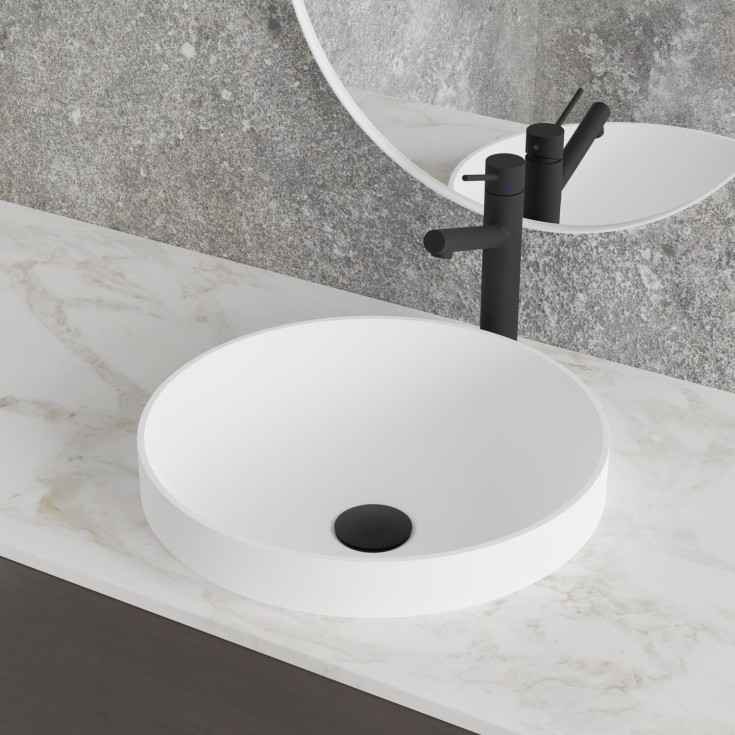 Scandtap Vector Medium håndvaskarmatur, mat antracit